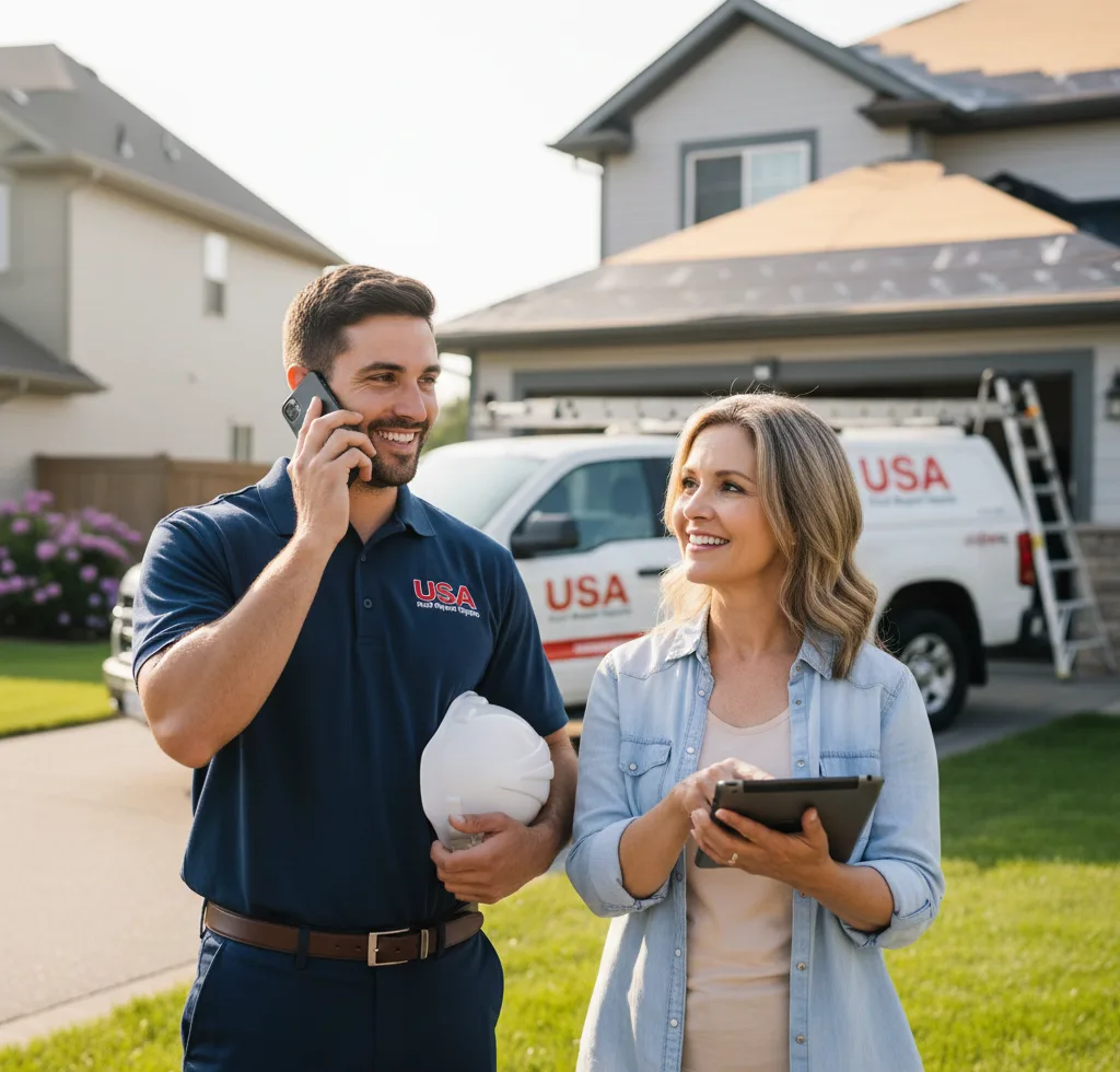 USA Roof Repair Experts customer support in Traphill
